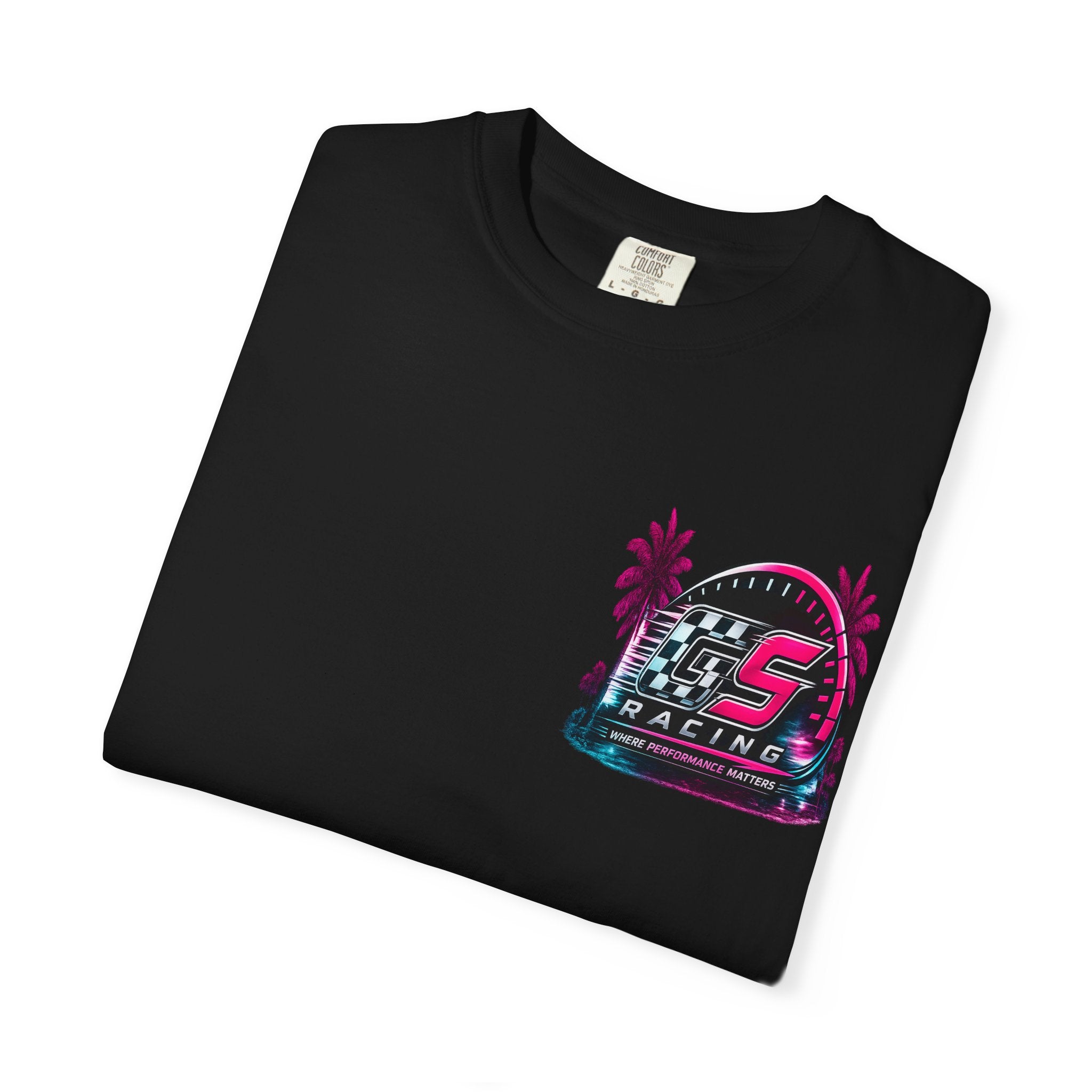 GS Racing Logo Tee  Pink/Blue
