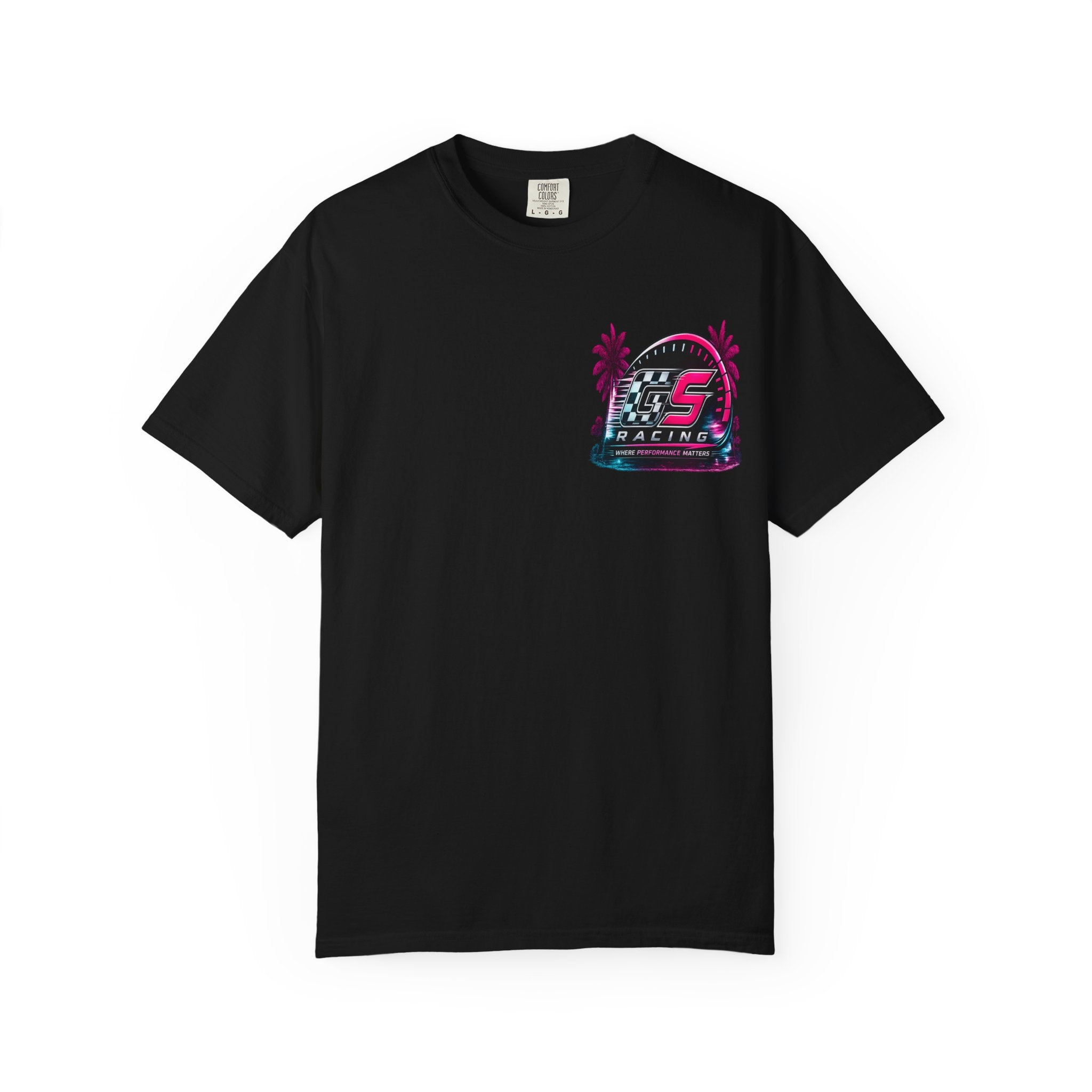 GS Racing Logo Tee  Pink/Blue